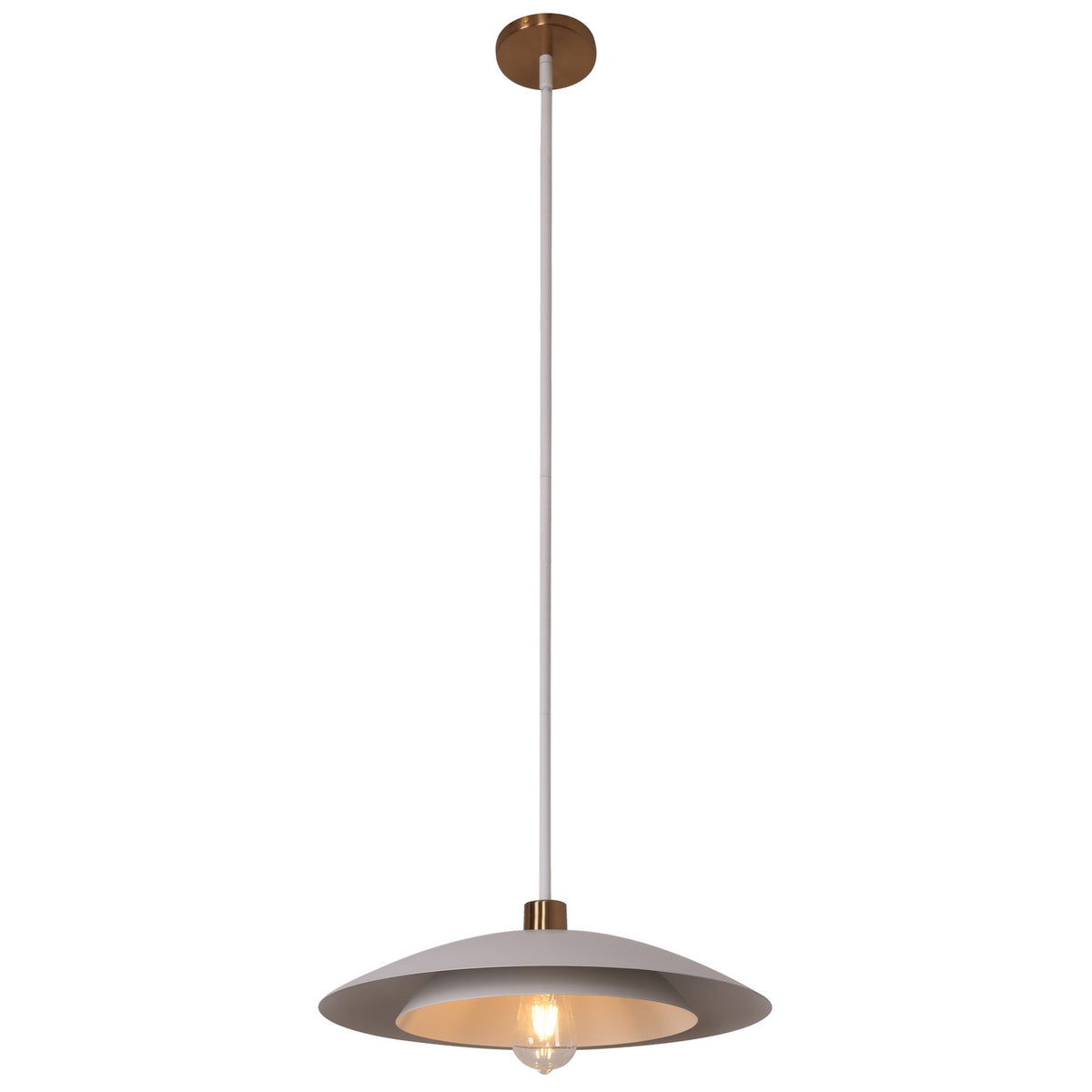 Suspension Pima Blanc mat – vue 2