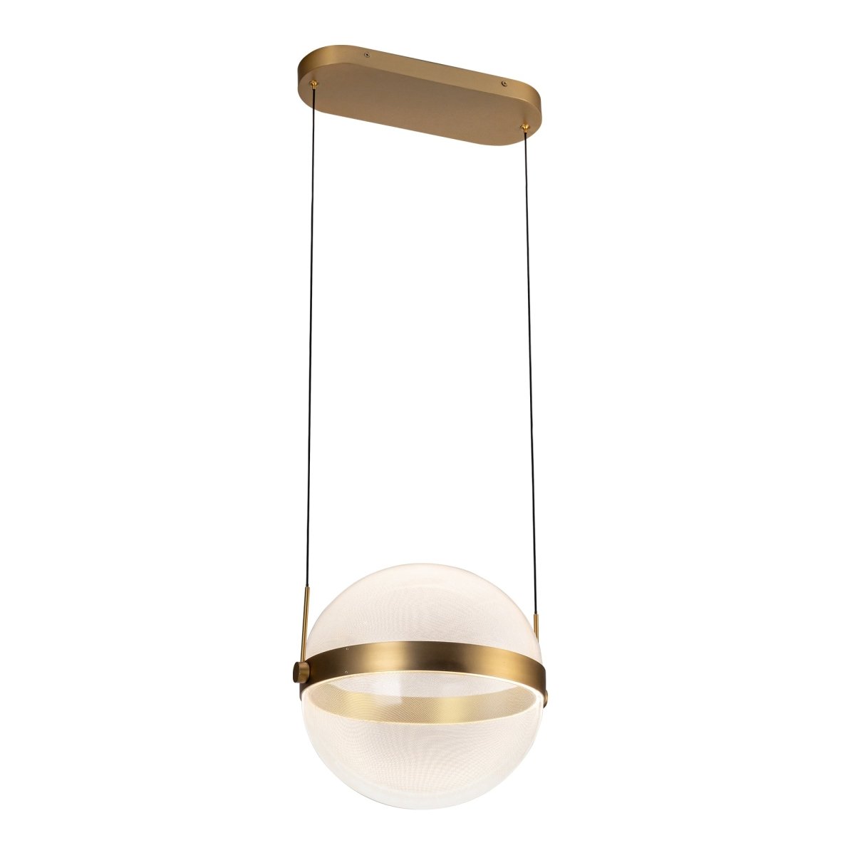 Suspension Pisces - Guide en or / lumière brossé by Kuzco Lighting | Luminaires & cie