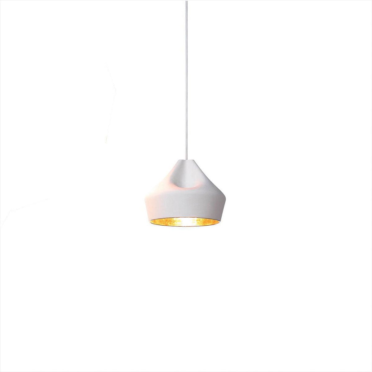 Suspension Pleat Box - Blanc/Or Pleat Box 24 (9.25") DEL by Marset | Luminaires & cie