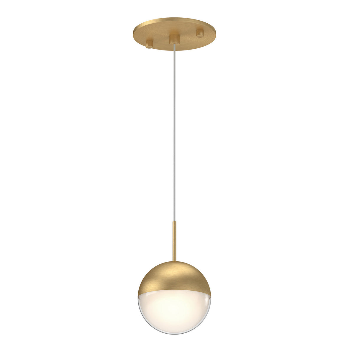 Mini-suspension Pluto Or brossé – Kuzco Lighting
