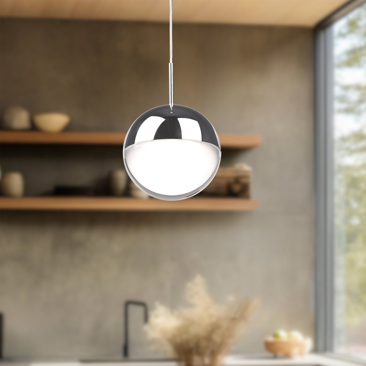 Suspension Pluto - Chrome by Kuzco Lighting | Luminaires & cie
