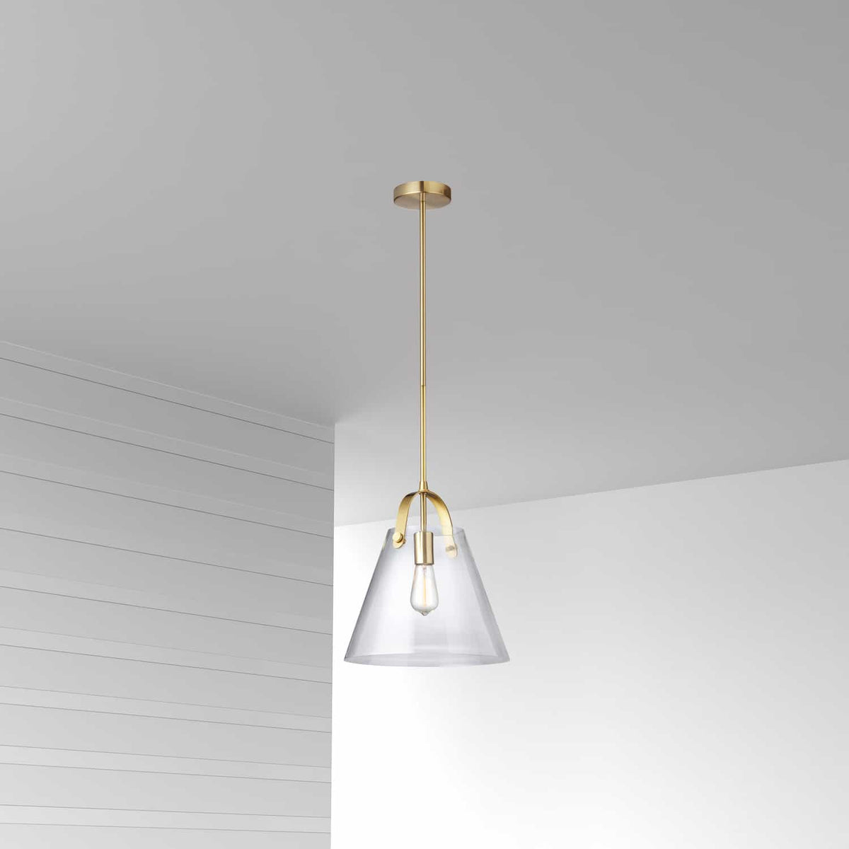 Suspension Polly Transparent / Laiton vieilli – vue 2