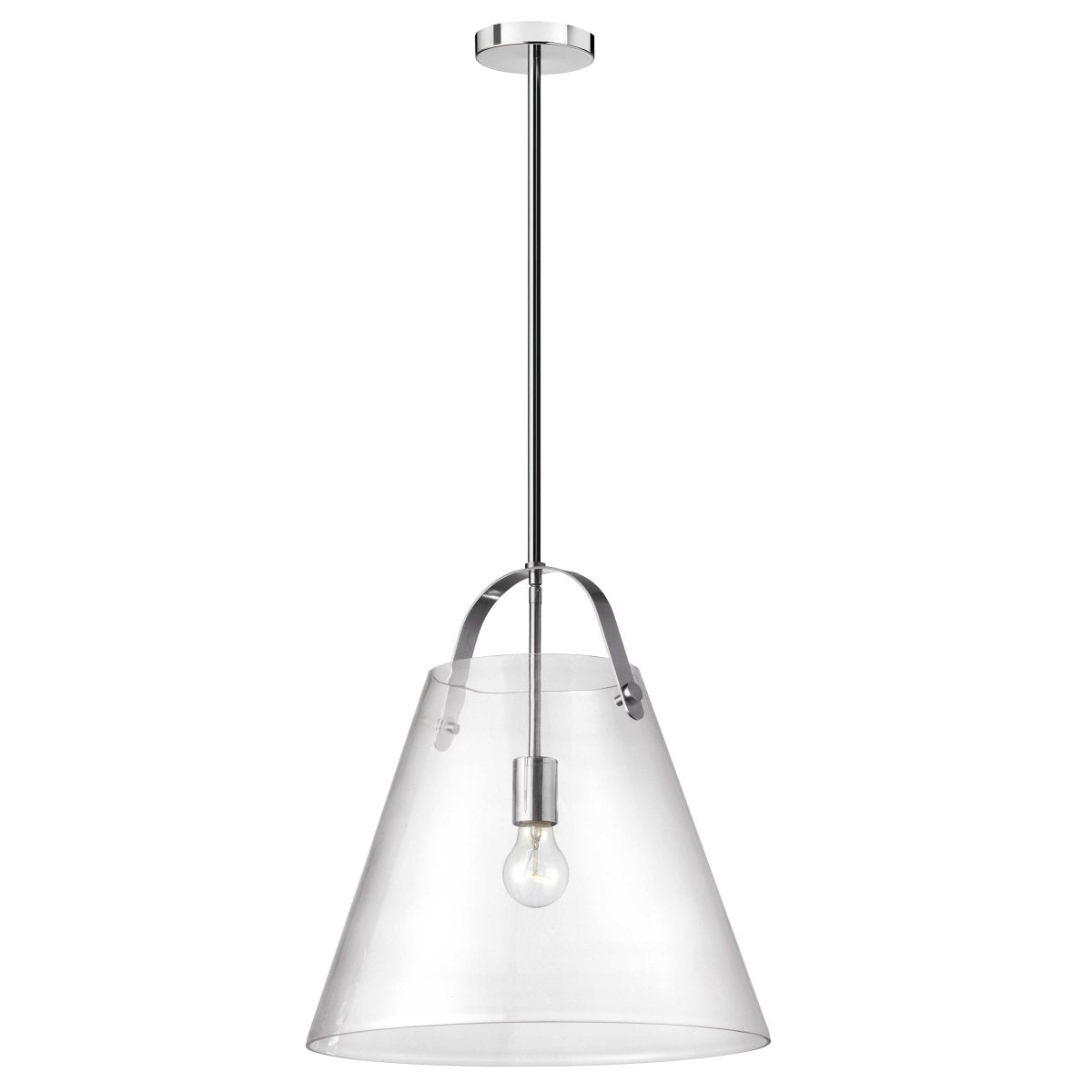 Suspension Polly - Chrome poli 17" by Dainolite | Luminaires & cie
