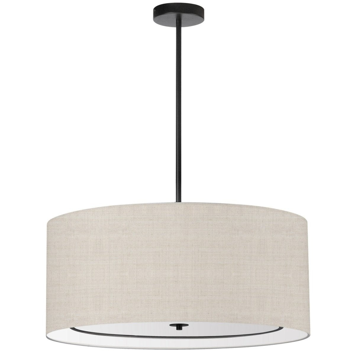 Suspension Porscha - 30" Beige / Noir mat by Dainolite | Luminaires & cie
