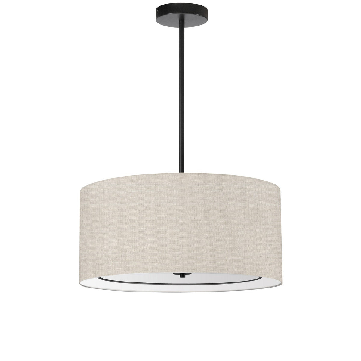 Suspension Porscha 22", Beige / Noir mat – Dainolite