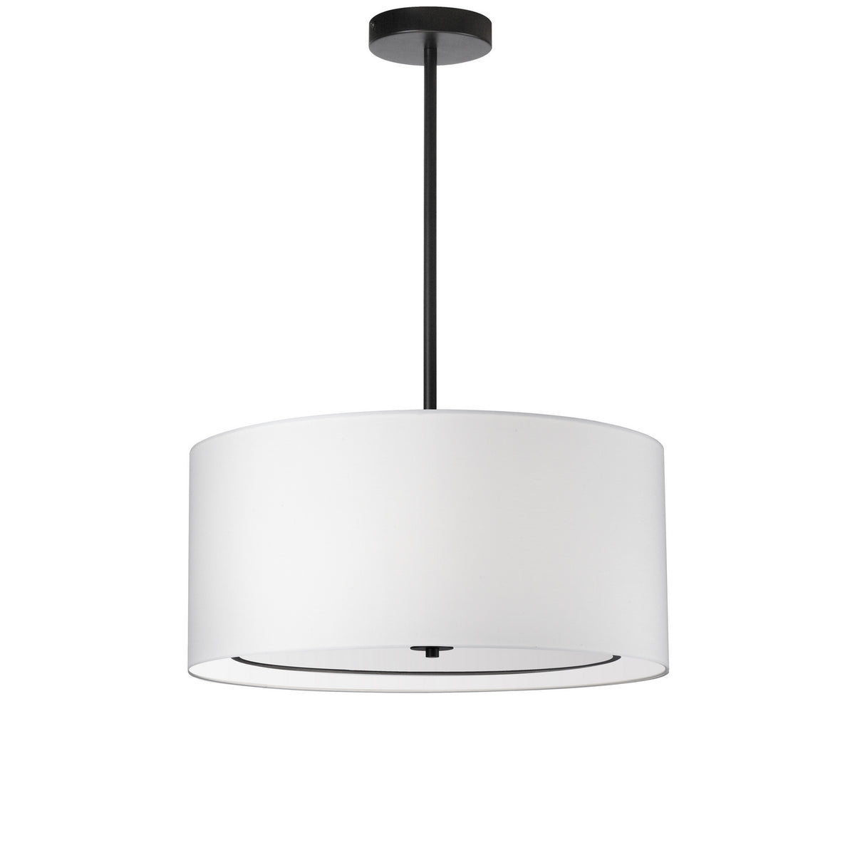 Suspension Porscha 22", Blanc / Noir mat – Dainolite