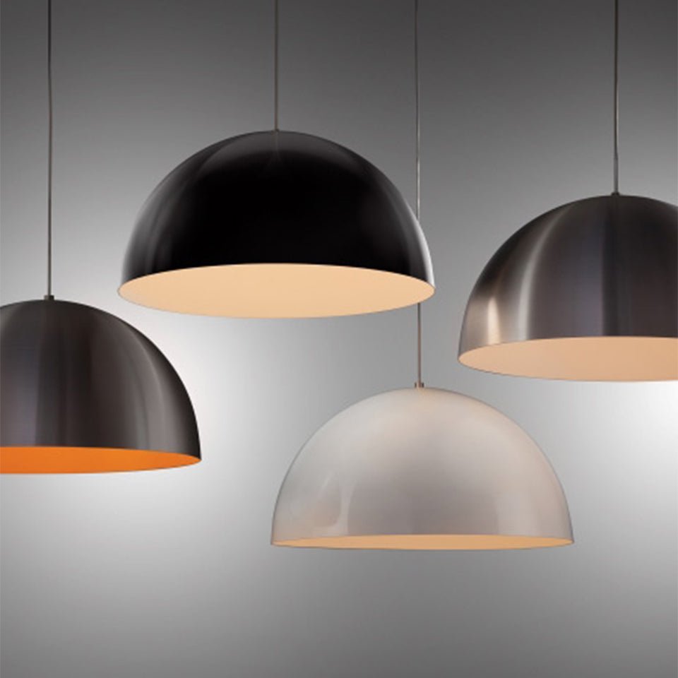 Suspension Powell Street - Noir Noir brillant/blanc Oui by Tech Lighting | Luminaires & cie