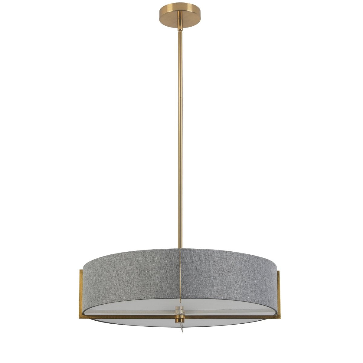 Suspension Preston - Laiton vieilli Gris 20 3/4" by Dainolite | Luminaires & cie