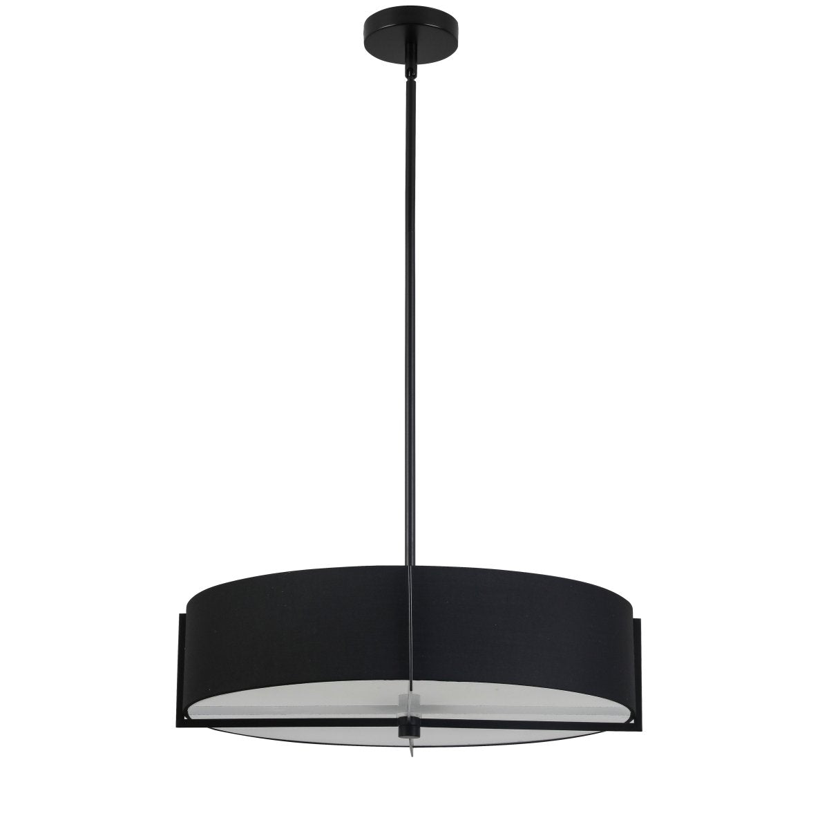 Suspension Preston - Noir Noir 20 3/4" by Dainolite | Luminaires & cie