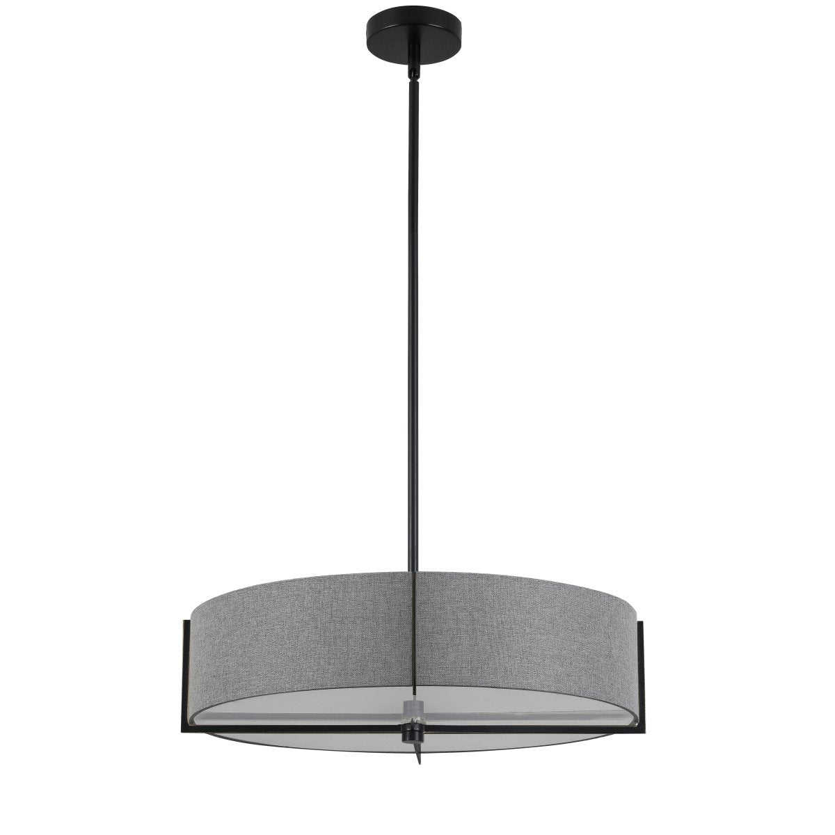 Suspension Preston - Noir Gris 20 3/4" by Dainolite | Luminaires & cie