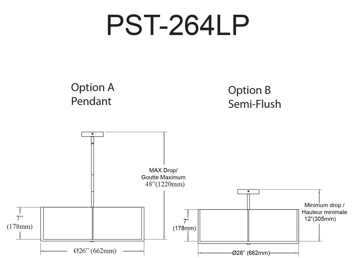 Suspension Preston - Laiton vieilli Blanc 26" by Dainolite | Luminaires & cie