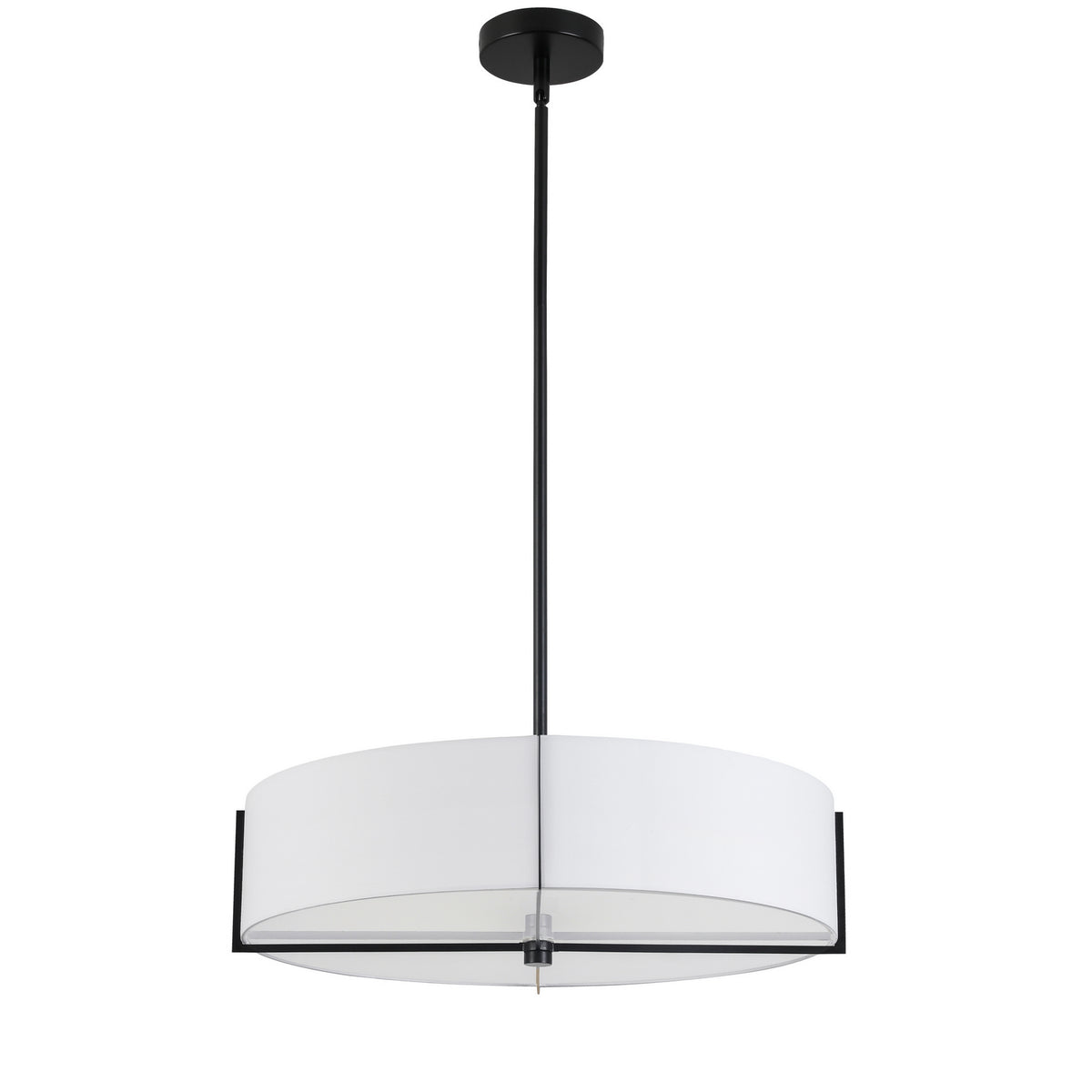 Suspension Preston 20 3/4", Blanc, Noir mat – Dainolite