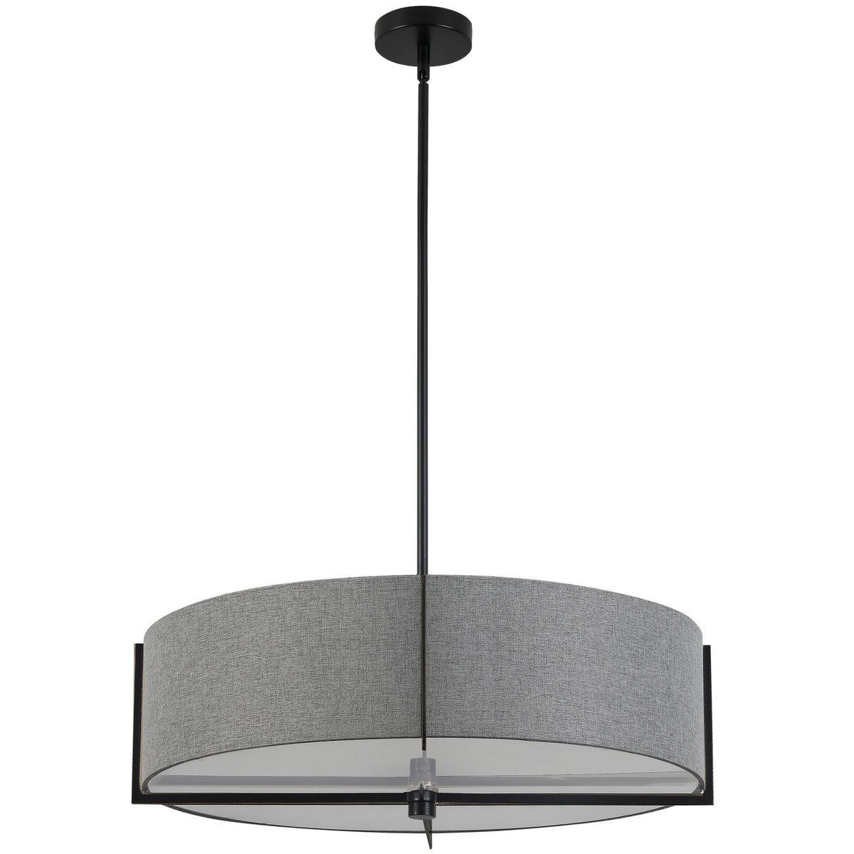 Suspension Preston 26", Gris, Noir mat – Dainolite