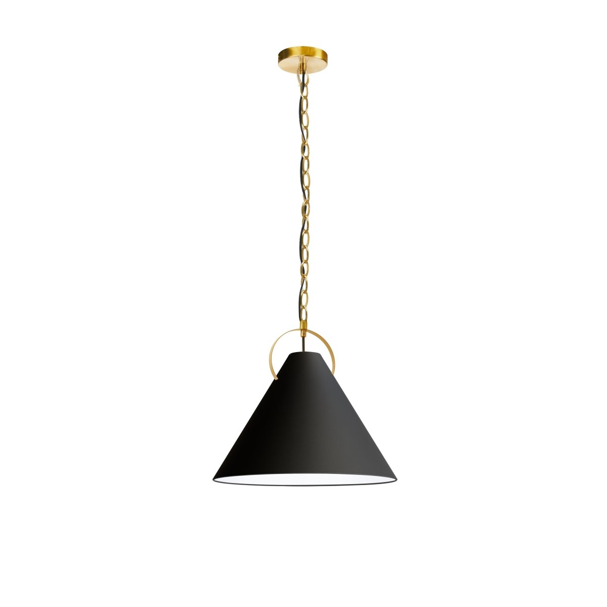 Suspension Princeton - Laiton vieilli Noir 16" by Dainolite | Luminaires & cie