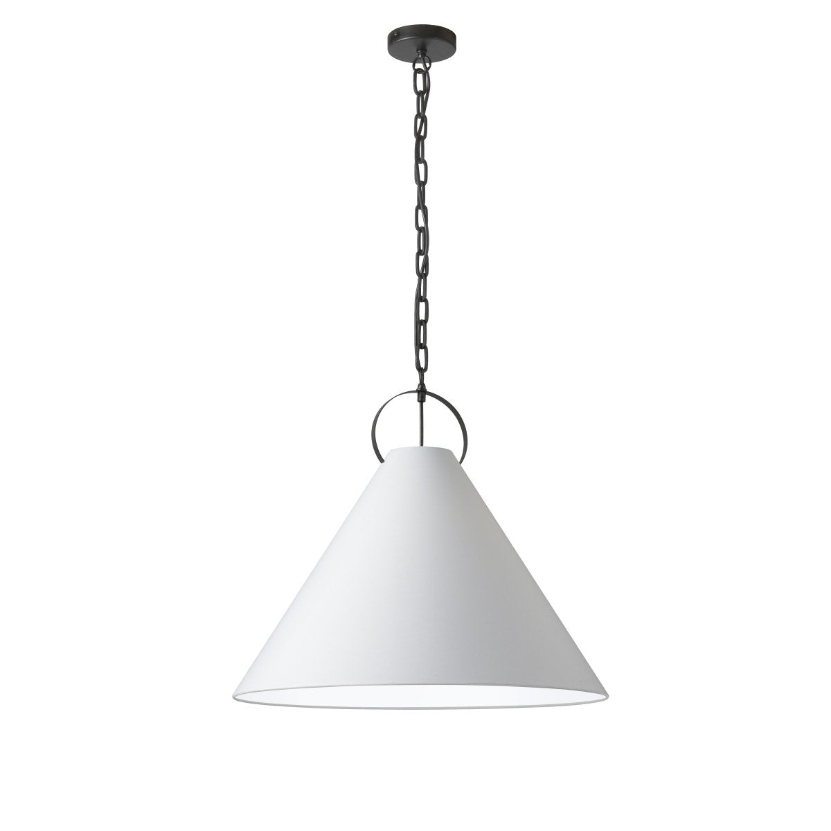 Suspension Princeton - Noir mat Blanc 24" by Dainolite | Luminaires & cie