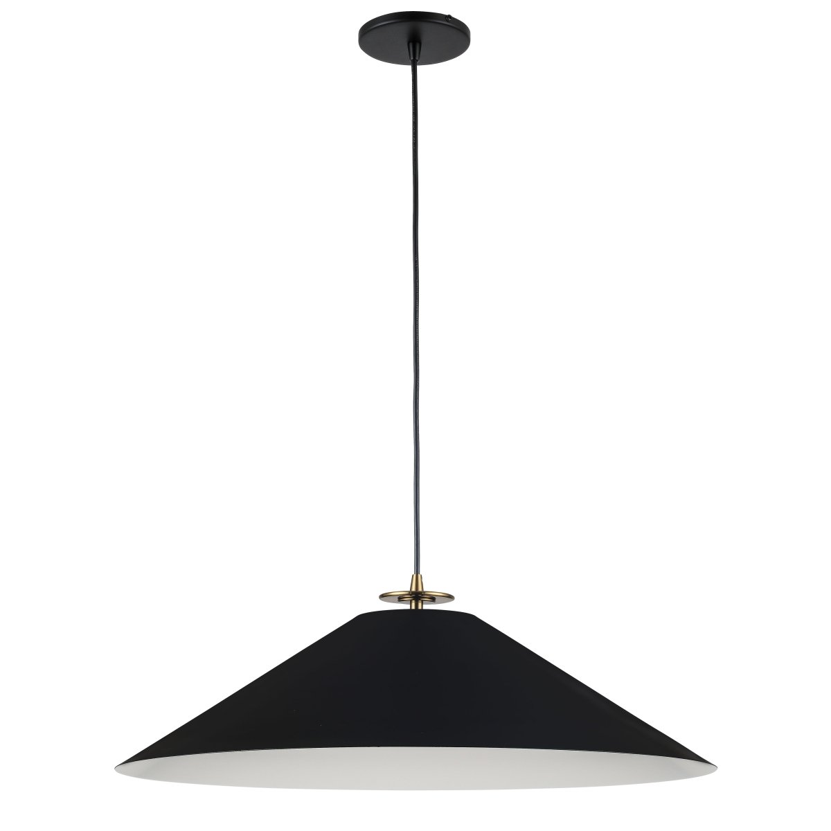 Suspension Prudence - Laiton vieilli Noir mat by Dainolite | Luminaires & cie