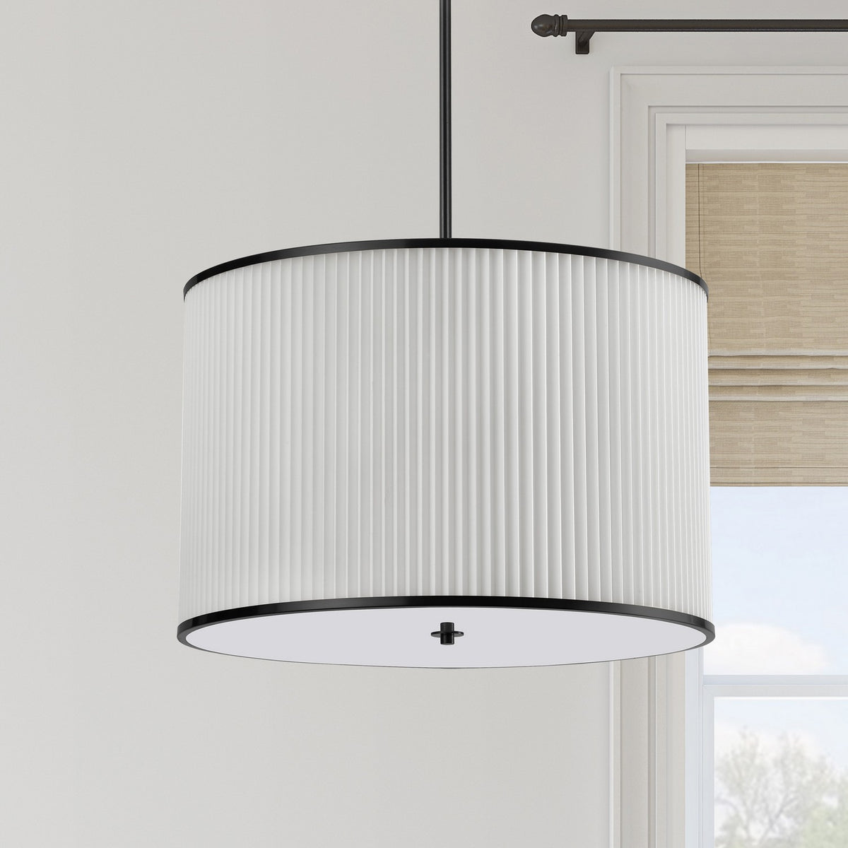Suspension Prudy Blanc / Noir mat – vue 3