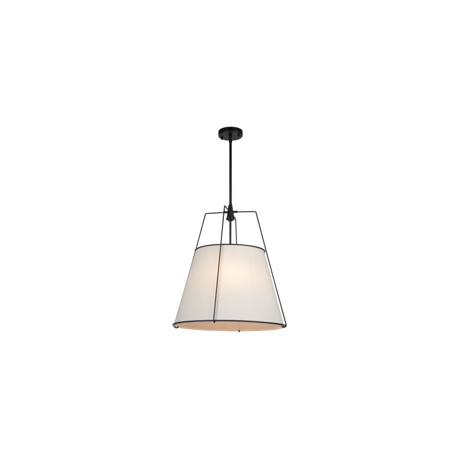 Suspension Pullman - Noir 21" by Artcraft | Luminaires & cie