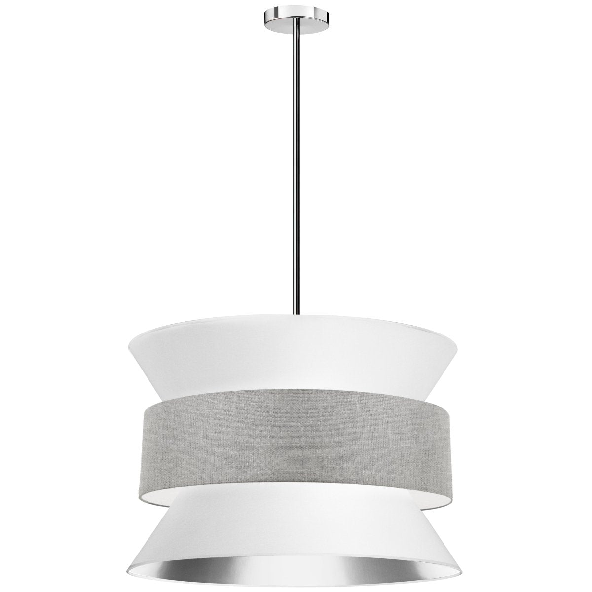 Suspension Questa - Chrome poli Gris by Dainolite | Luminaires & cie