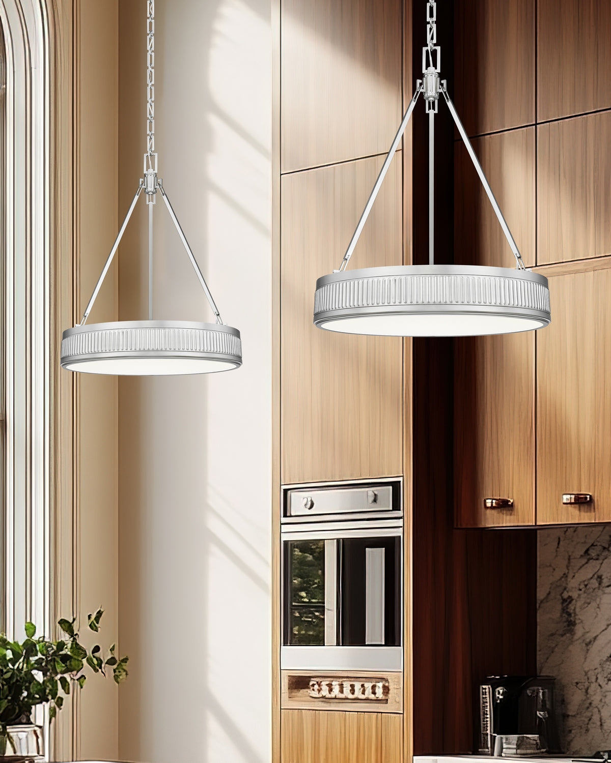 Suspension Quinn Nickel satiné, 22" – vue 8