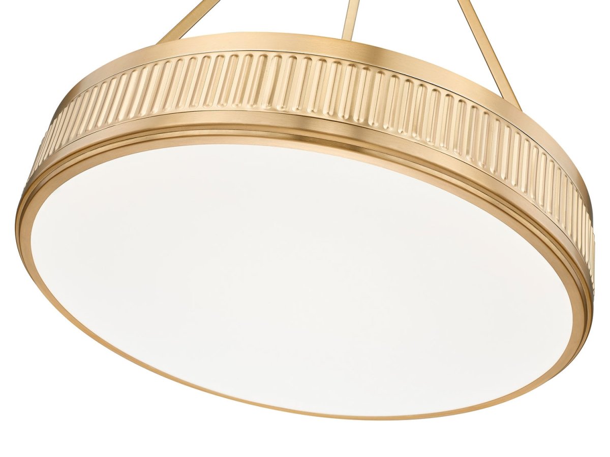 Suspension Quinn - Nickel satiné 32" by Z-Lite | Luminaires & cie