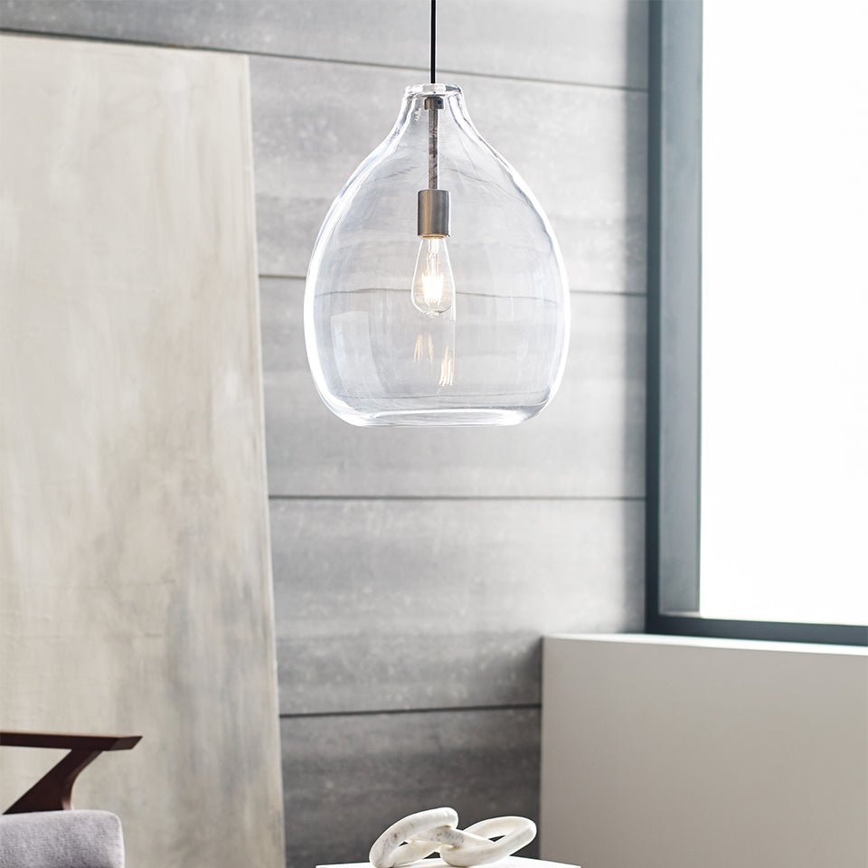 Suspension Quinton - Nickel satiné Fumée Oui by Tech Lighting | Luminaires & cie