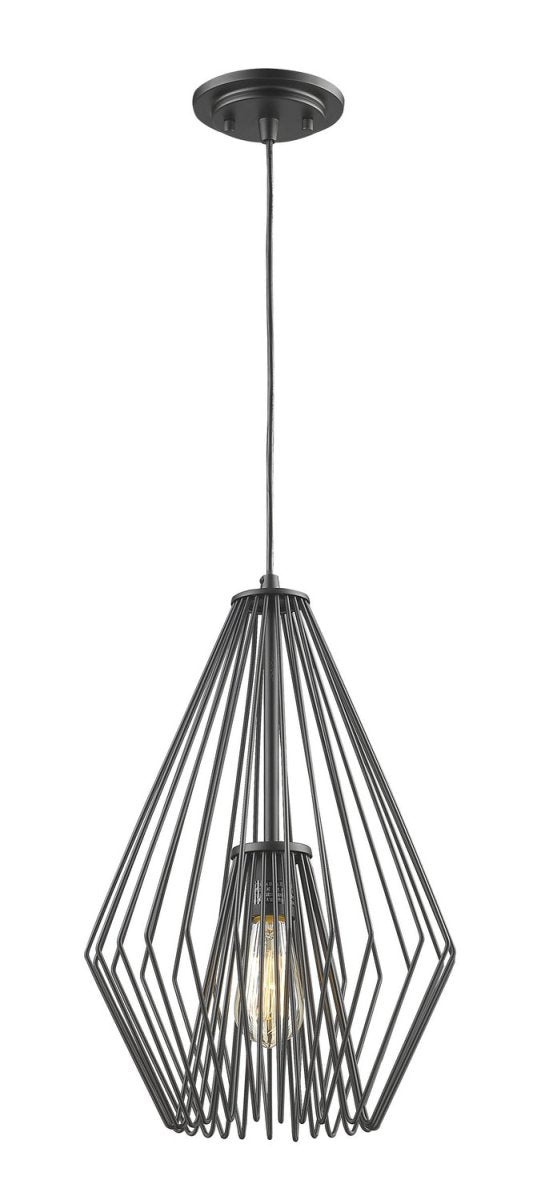 Suspension Quintus - Noir mat by Z-Lite | Luminaires & cie