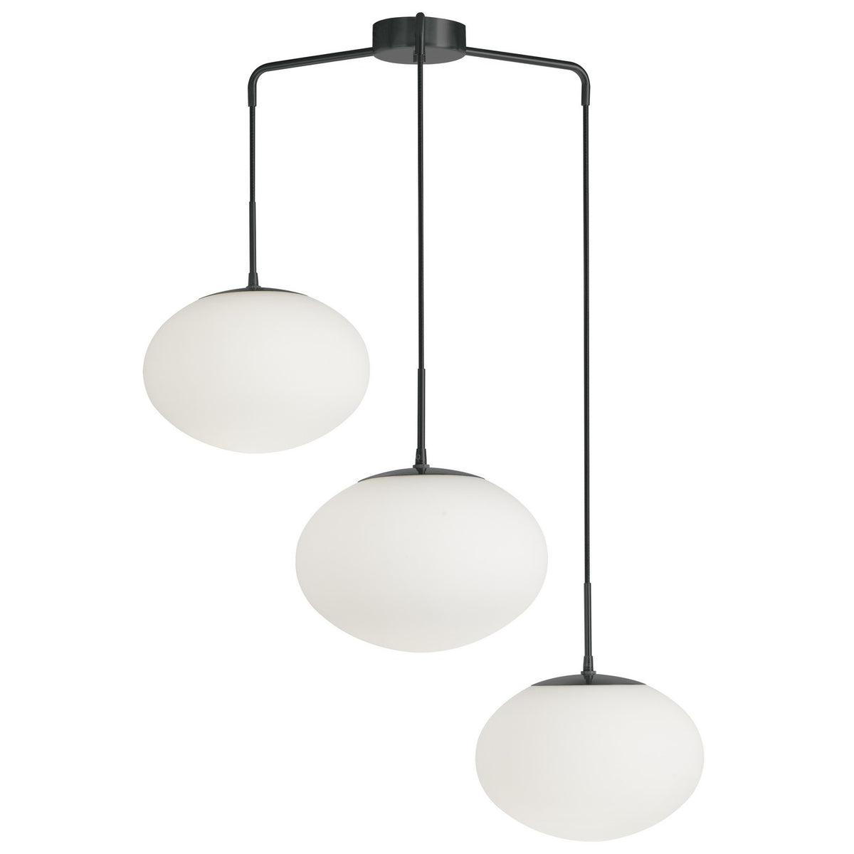 Lustre Rachel Blanc / Noir mat – Dainolite