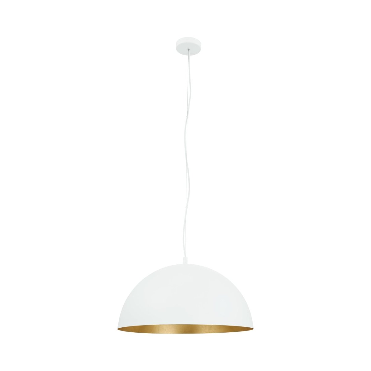 Suspension Rafaelino - Blanc Blanc et feuille d'or 21" by Eglo | Luminaires & cie