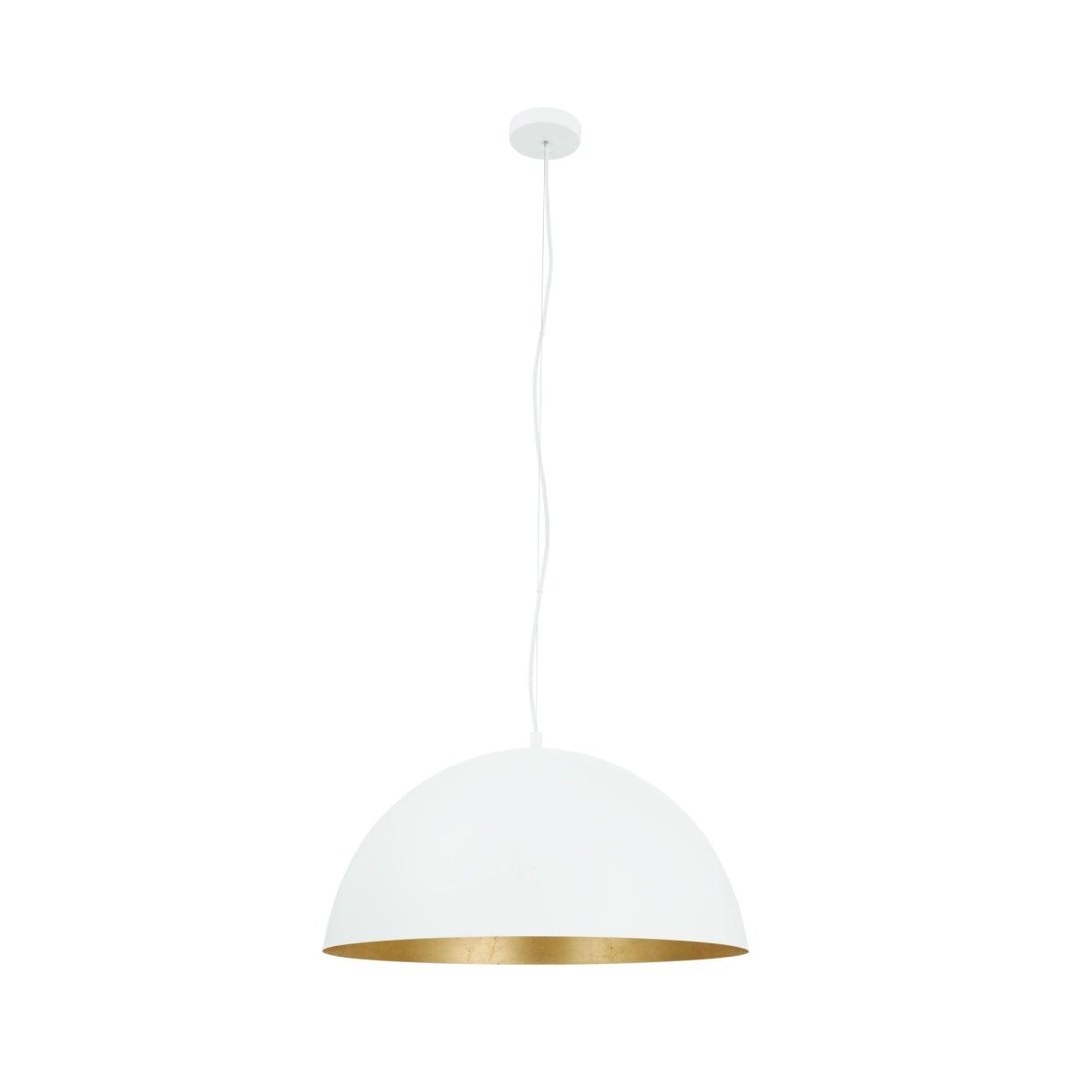 Suspension Rafaelino - Blanc Blanc et feuille d'or 23 5/8" by Eglo | Luminaires & cie