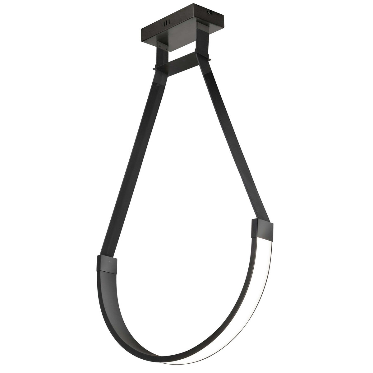 Suspension Regan 24", Noir mat – vue 3
