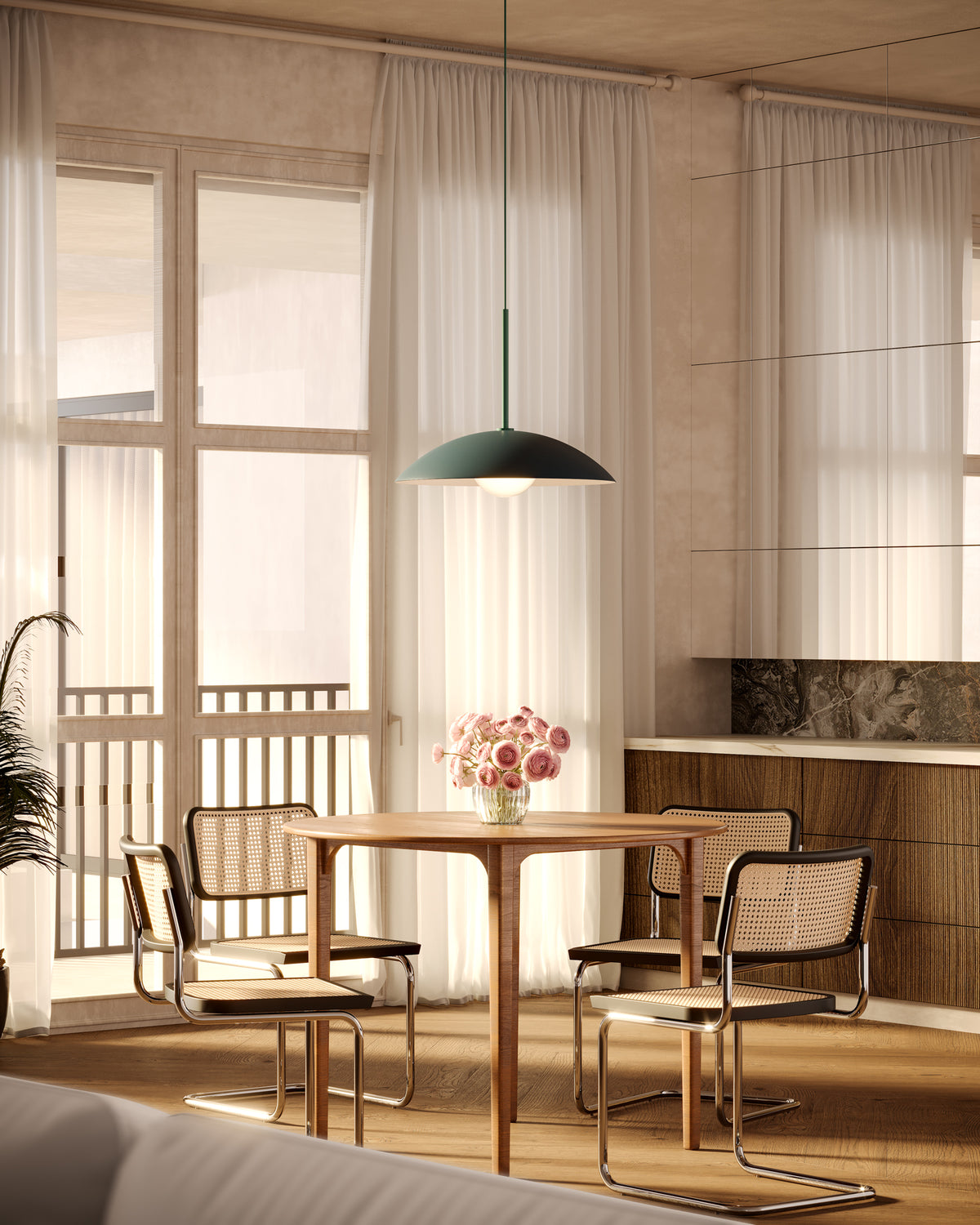 Suspension Regent Vert sapin – vue 5
