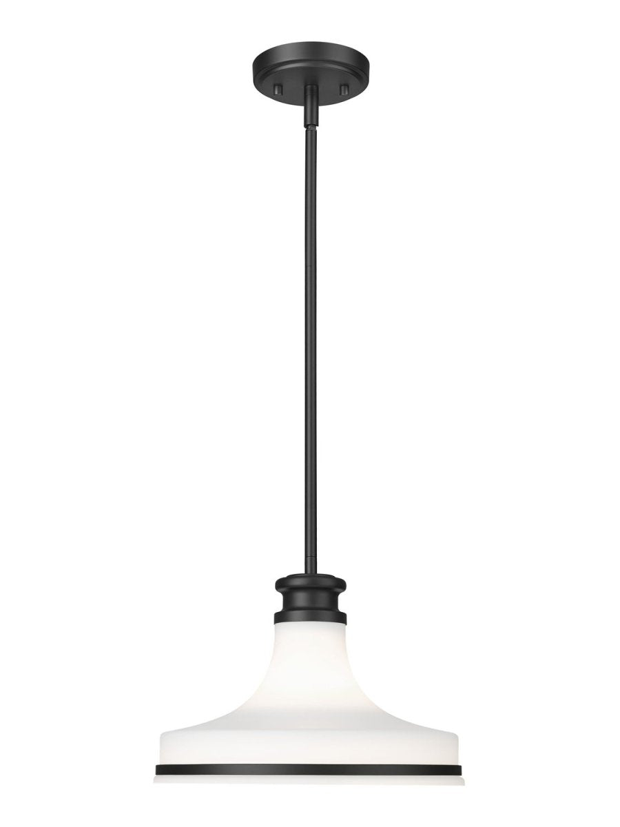 Suspension Reznor - Noir mat 12" by Z-Lite | Luminaires & cie