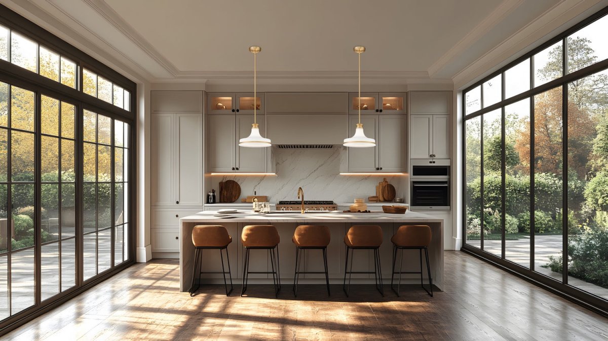 Suspension Reznor - Or moderne 18" by Z-Lite | Luminaires & cie