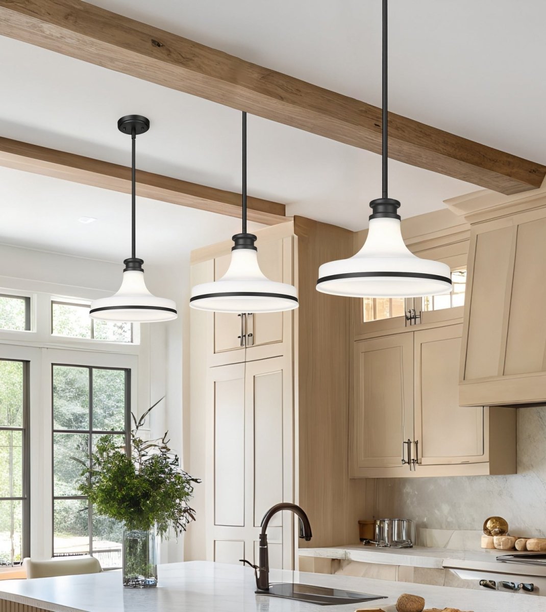 Suspension Reznor - Or moderne 18" by Z-Lite | Luminaires & cie