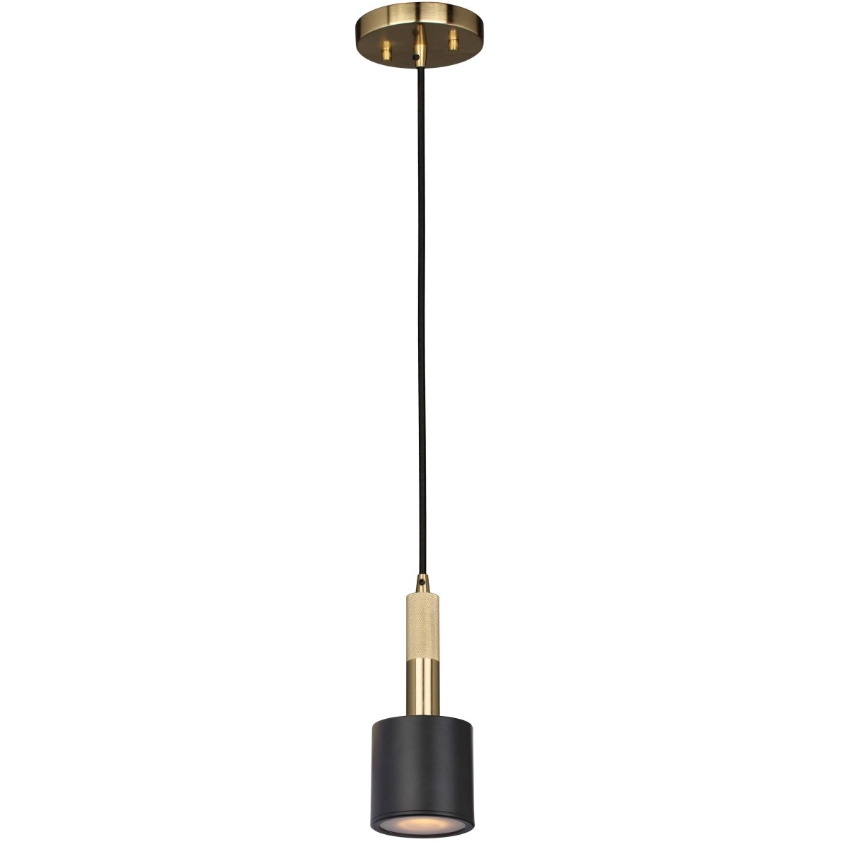 Suspension Rhoswen - Laiton vieilli et Noir mat by Dainolite | Luminaires & cie