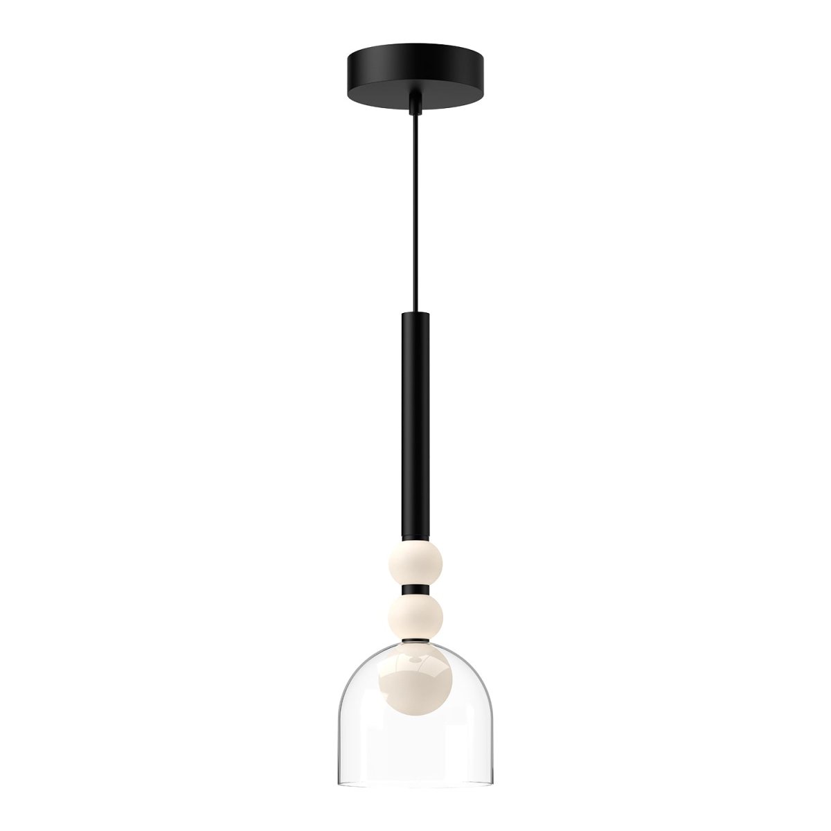 Suspension Rise - Noir / clair 5 5/8" by Kuzco Lighting | Luminaires & cie