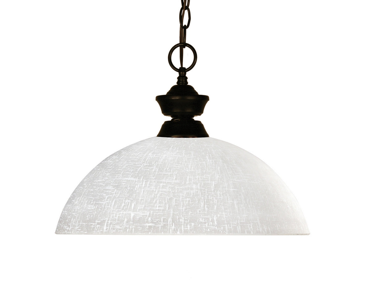 Suspension Riviera Bronze, Lin blanc, 11" – Z-Lite