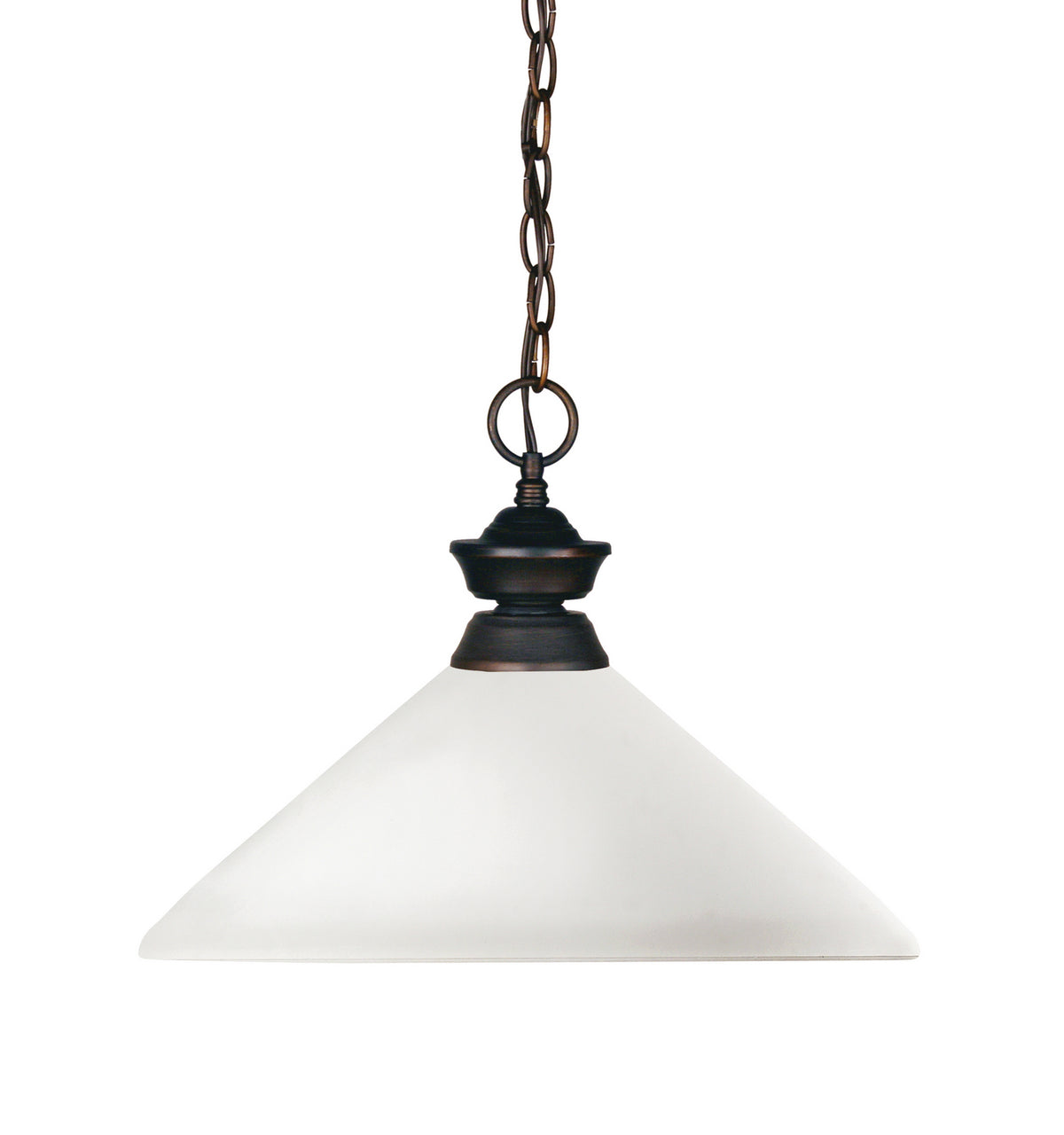 Suspension Riviera Bronze vieilli, Opale mate, 11 1/4" – Z-Lite