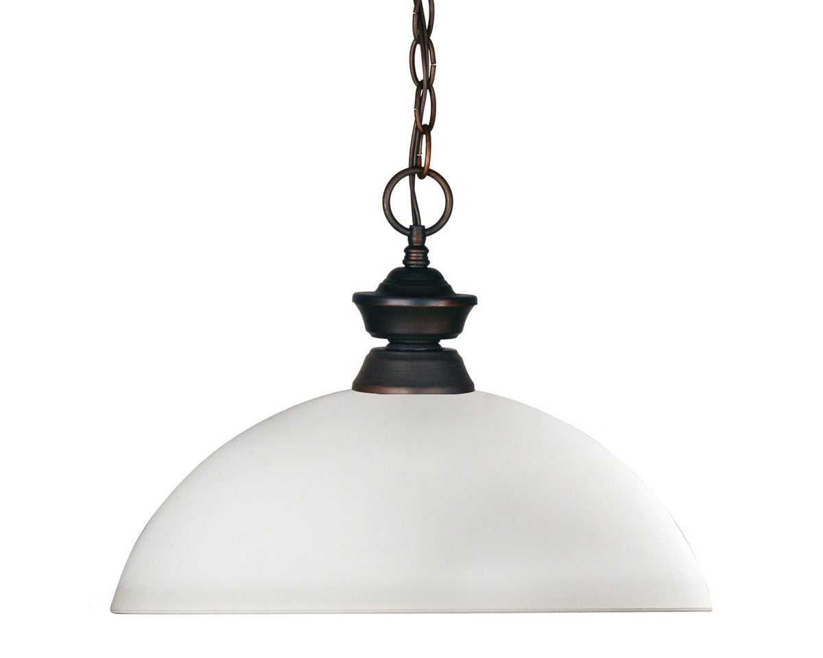 Suspension Riviera Bronze vieilli, Opale mate, 11" – Z-Lite