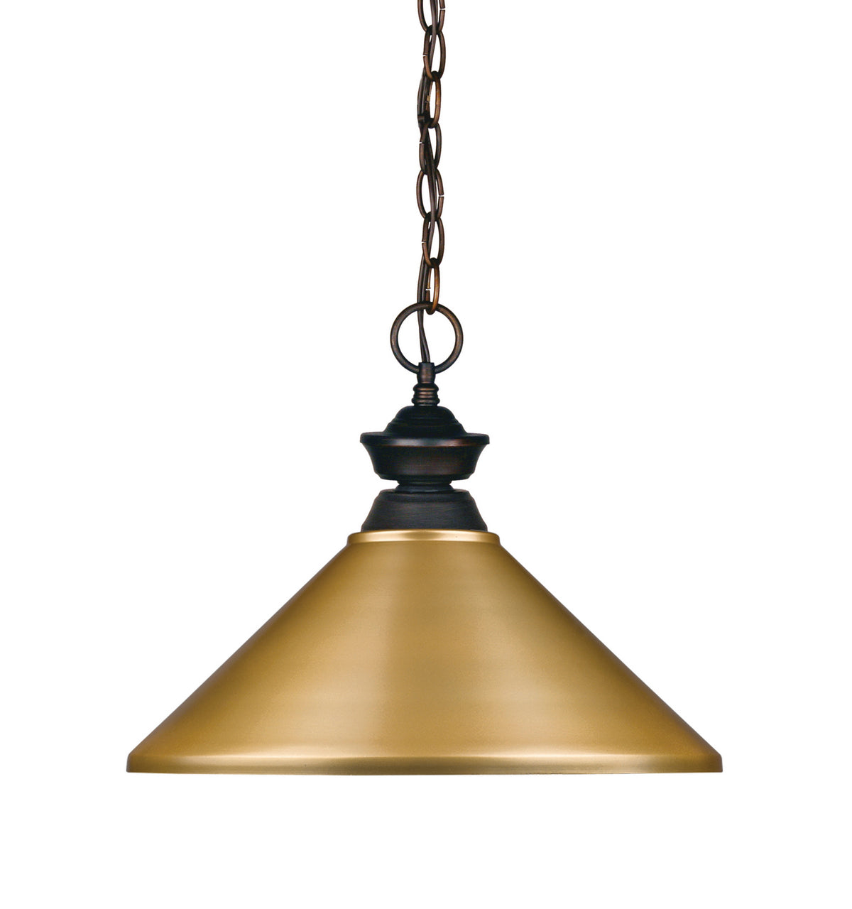 Suspension Riviera Bronze vieilli, Or satiné, 10" – Z-Lite