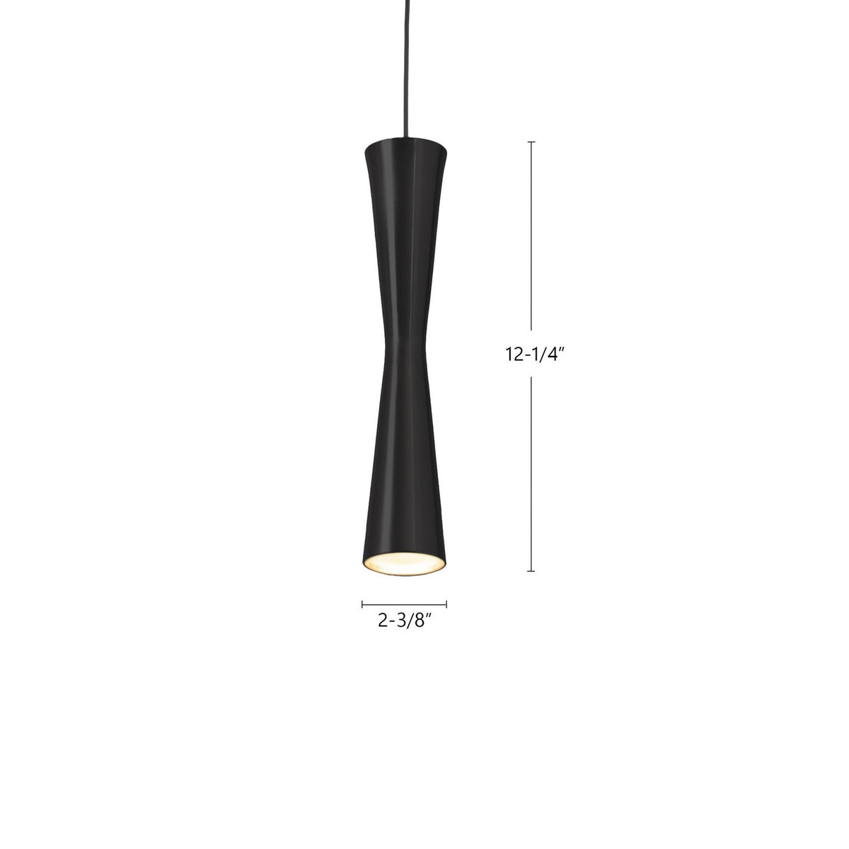 Mini-suspension Robson Noir – vue 2