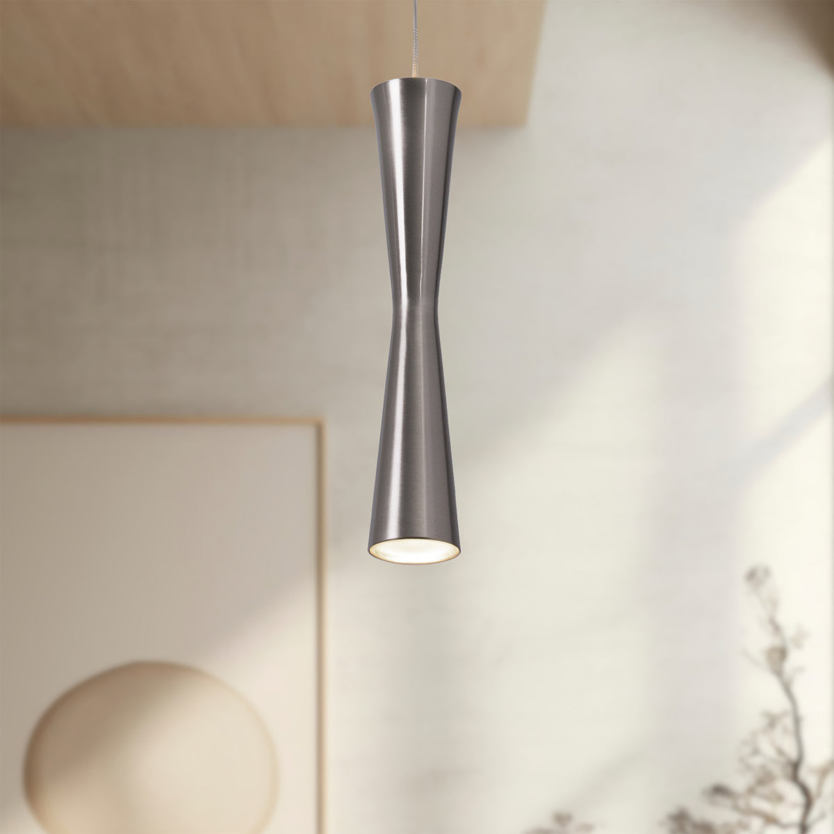 Mini-suspension Robson Nickel brossé – vue 2
