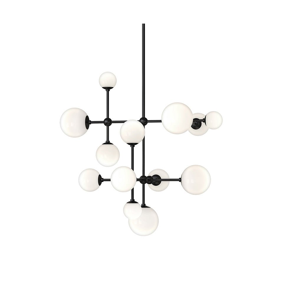 Suspension Sabon - Noir Satiné by Sonneman | Luminaires & cie