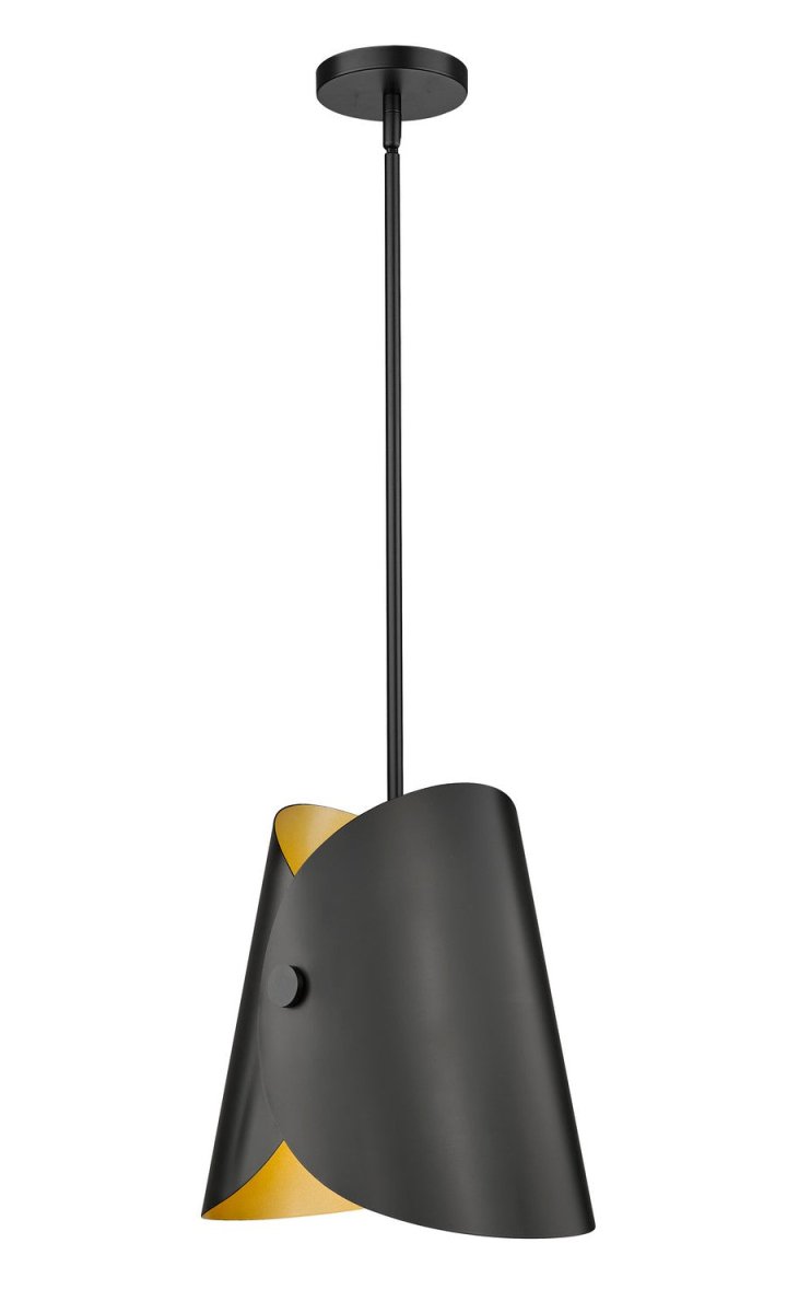 Suspension Salone - Noir mat 10" by Z-Lite | Luminaires & cie