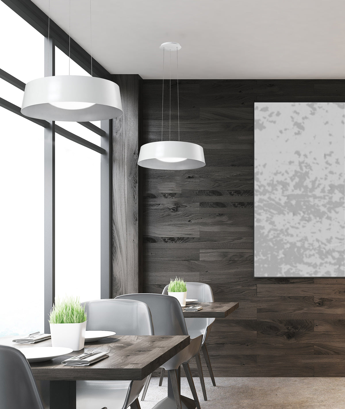 Suspension Sampson Blanc – vue 2
