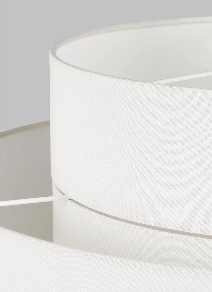 Suspension Sawyer - Noir de minuit Lin blanc 26" by Visual Comfort Studio | Luminaires & cie