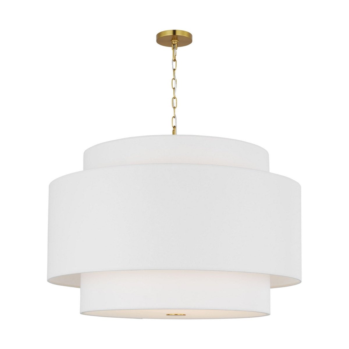 Suspension Sawyer - Nickel poli 32" by Visual Comfort Studio | Luminaires & cie