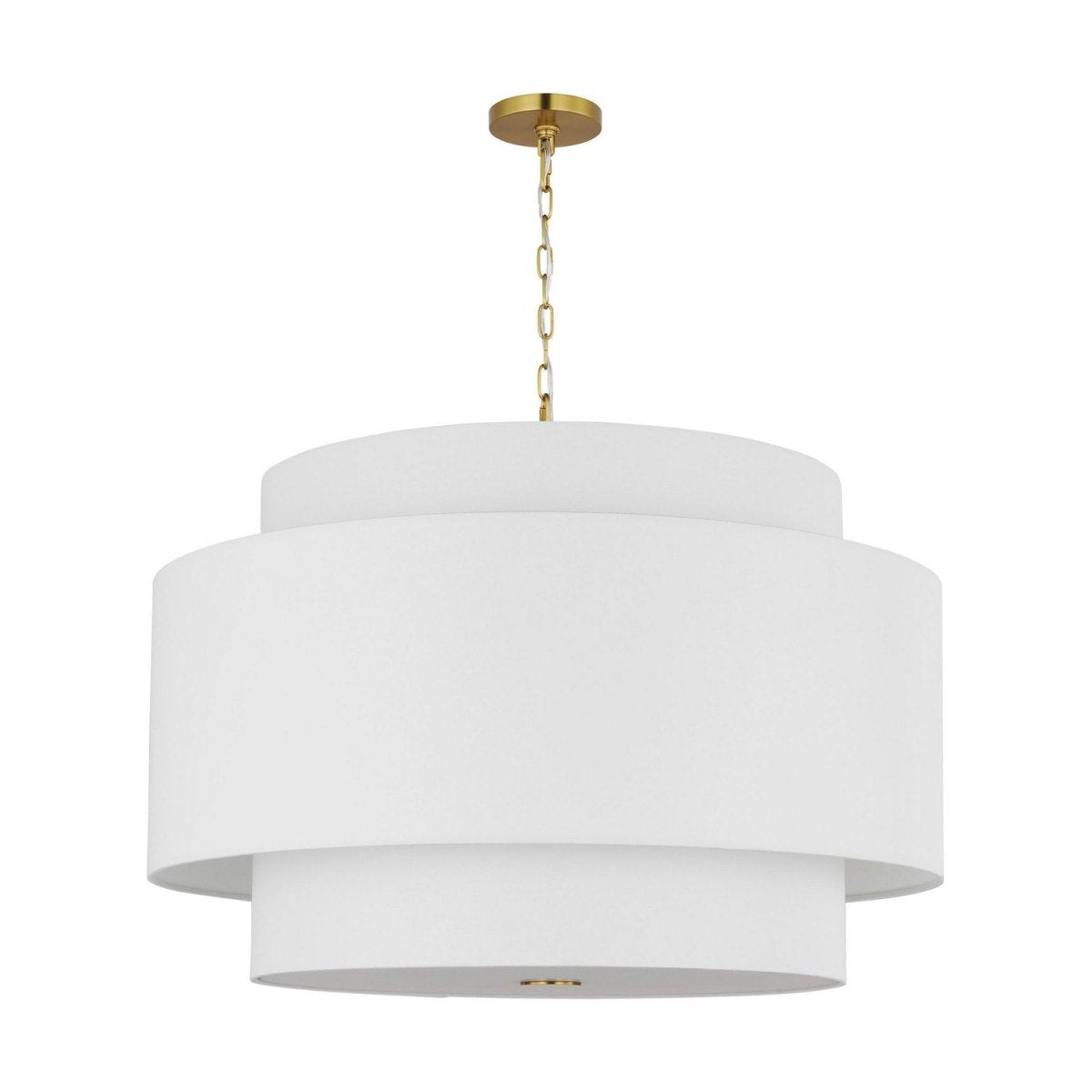 Suspension Sawyer - Nickel poli 32" by Visual Comfort Studio | Luminaires & cie