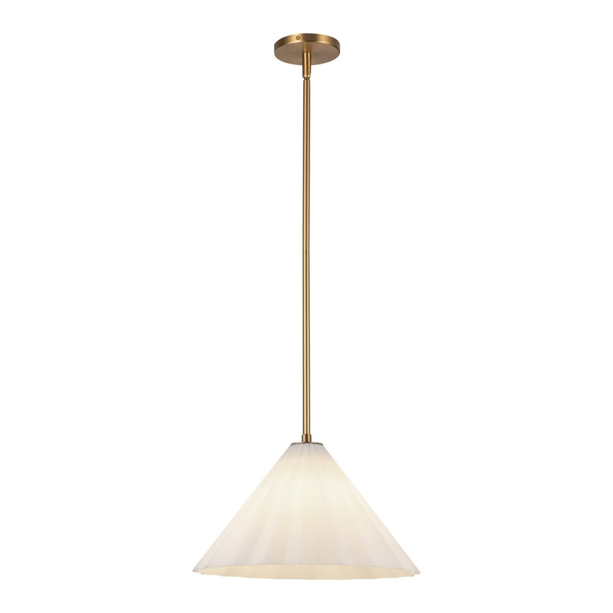 Suspension Serena - Verre d'or / opale âgé 13 5/8" by Alora Lighting | Luminaires & cie
